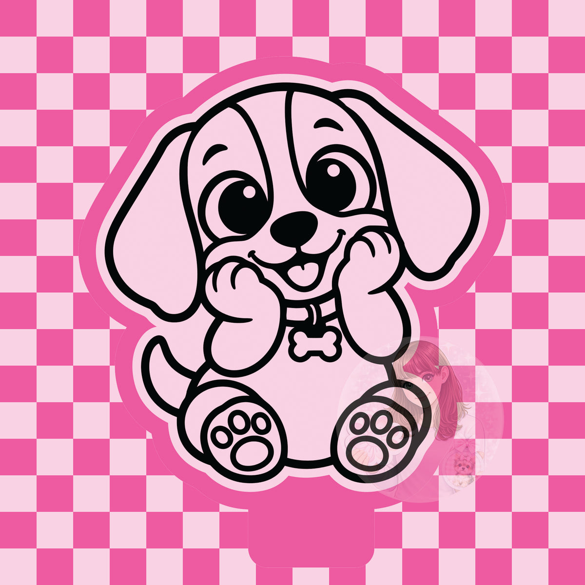 Cutesy Beagle puppy silicone freshie mold