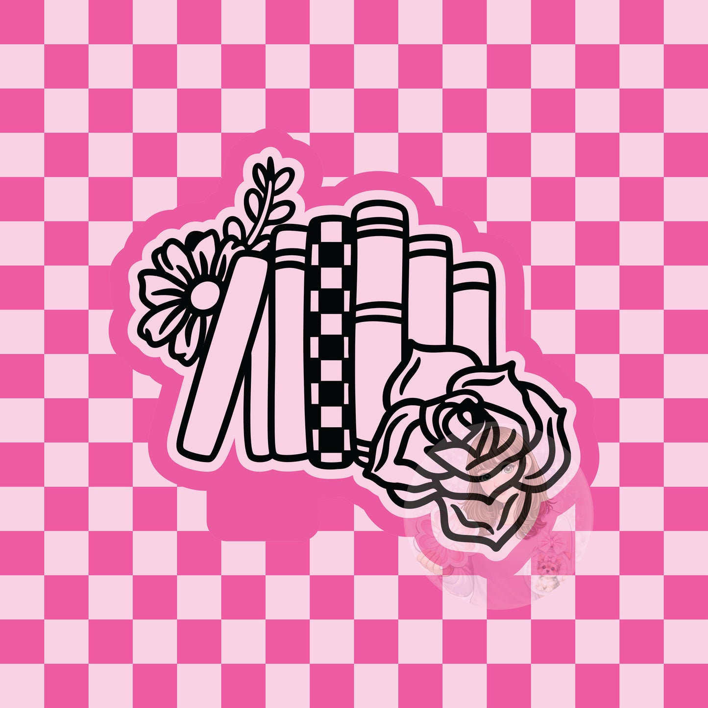 Floral books silicone freshie mold