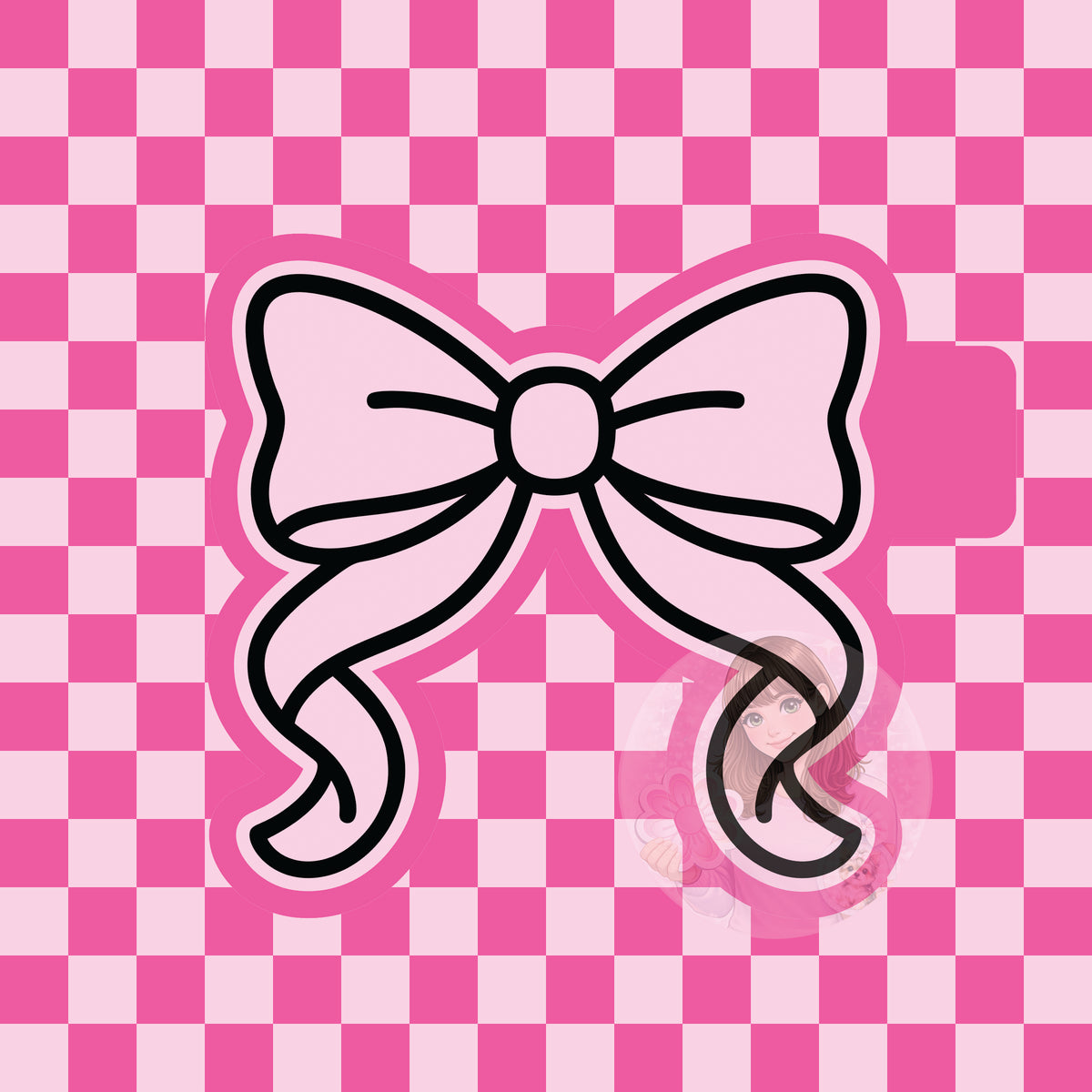 Plain bow silicone freshie mold