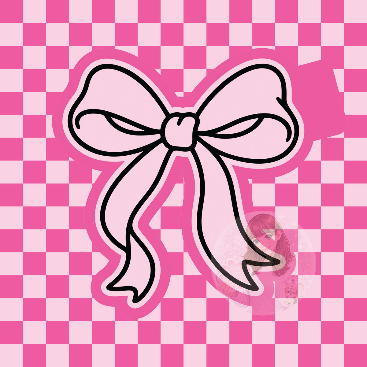 Pretty bow silicone freshie mold