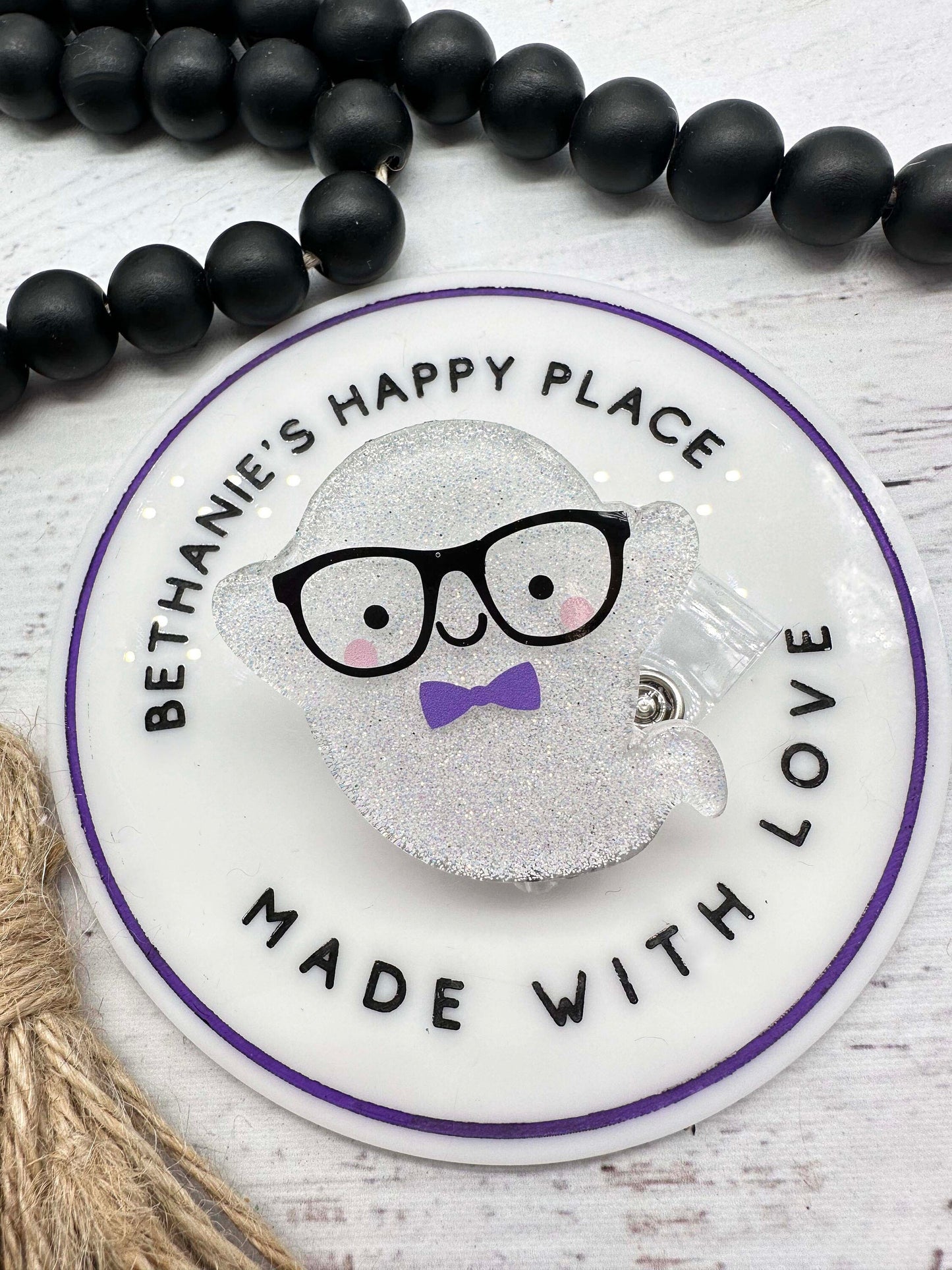 Halloween ghost badge reel