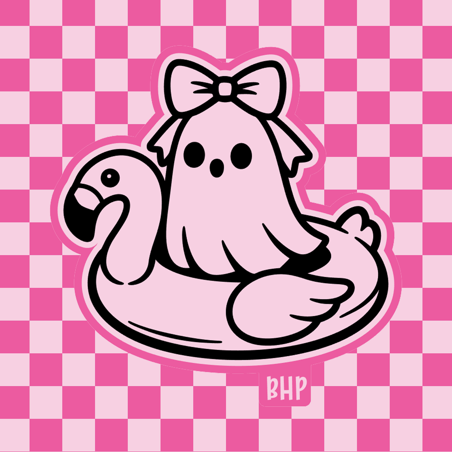 Ghost in flamingo float silicone freshie mold