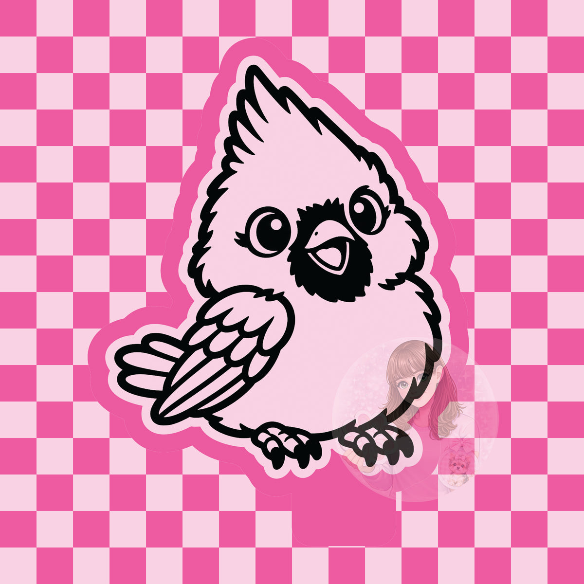 Baby cardinal silicone freshie mold