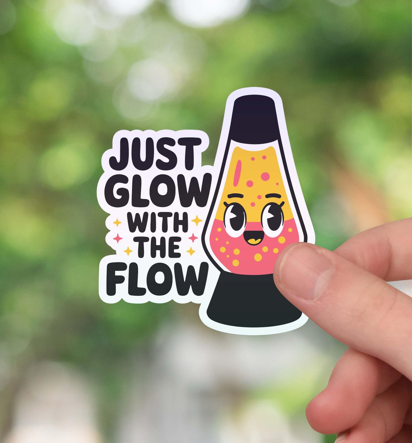 Just glow with the flow sticker