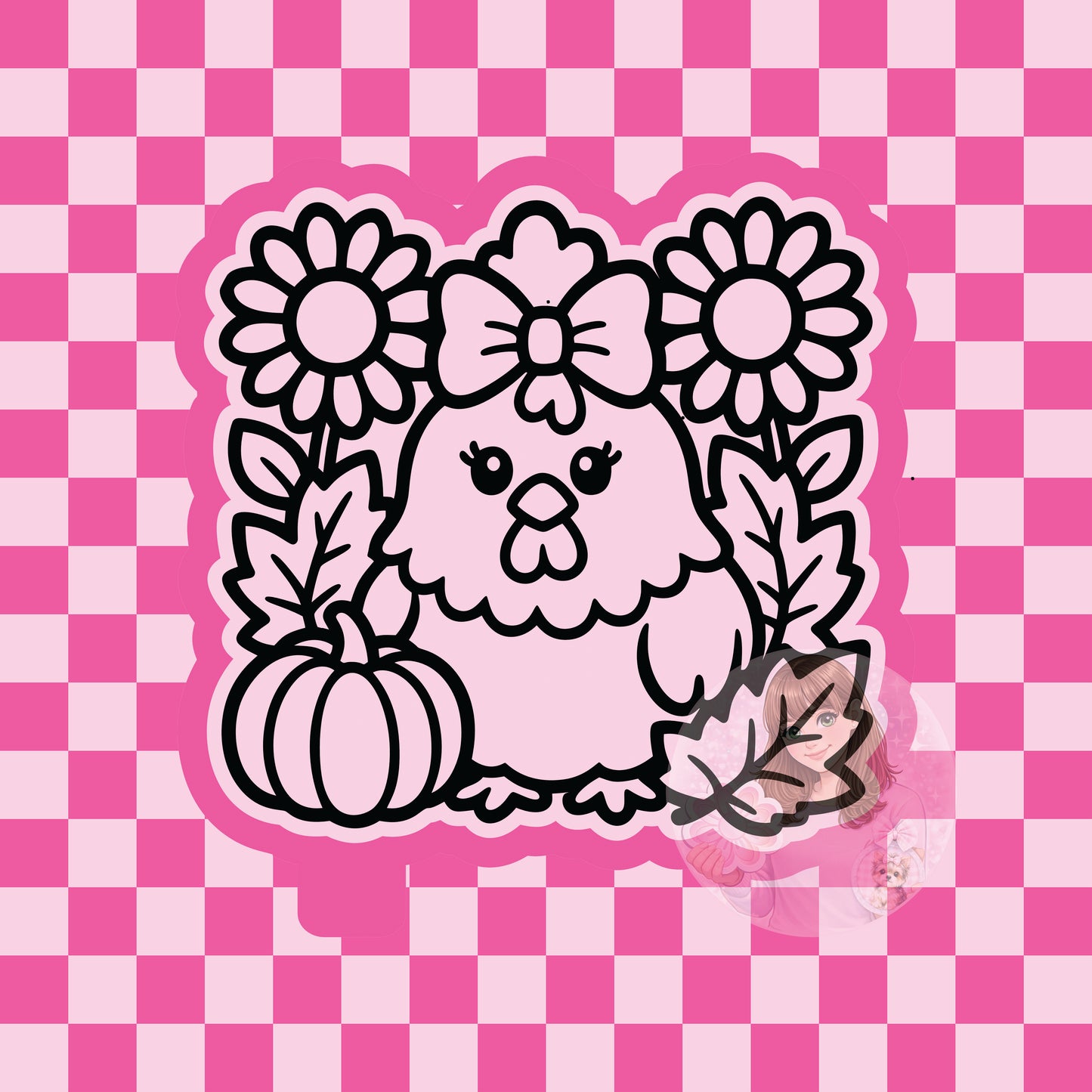 Fall chicken silicone freshie mold