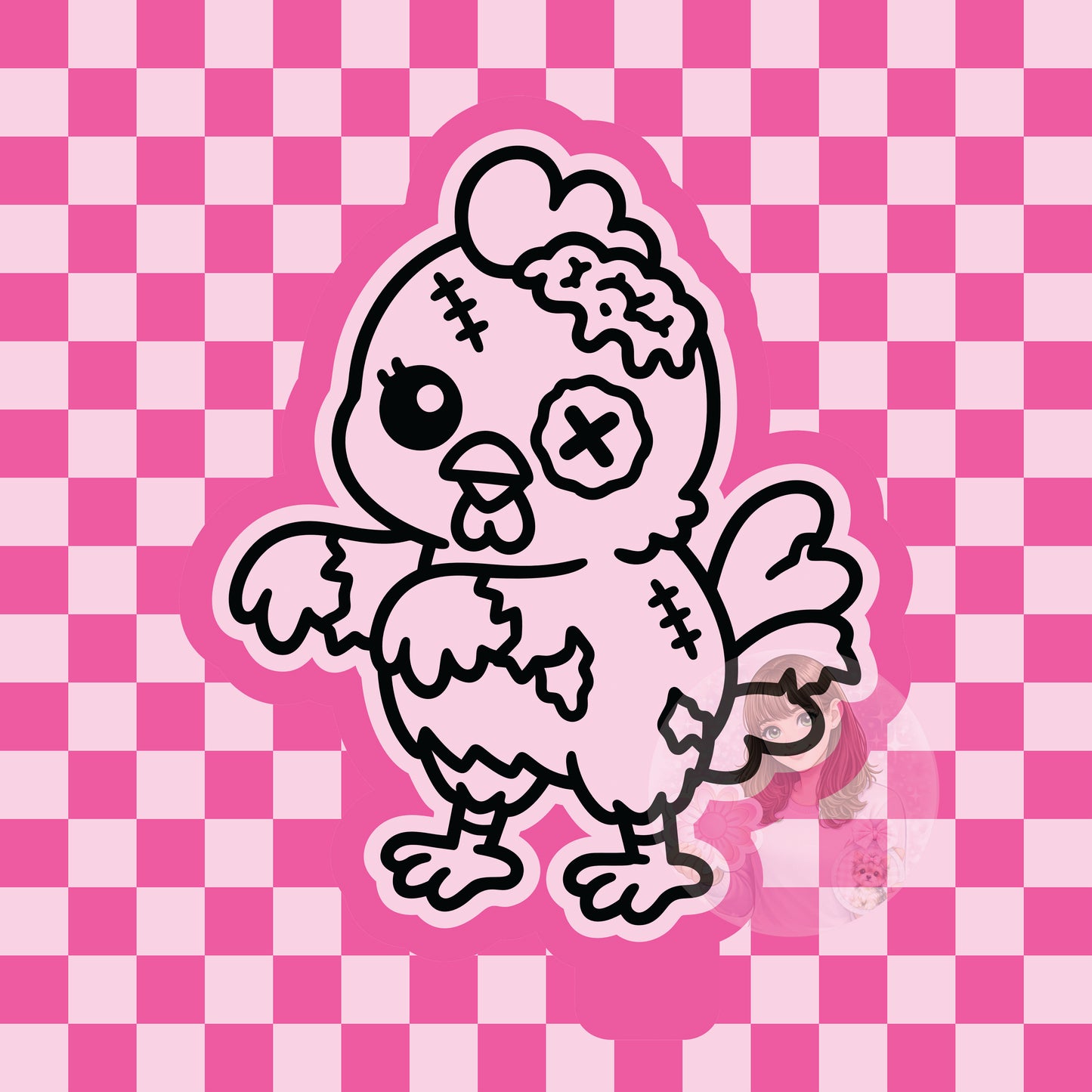 Chicken zombie silicone freshie mold