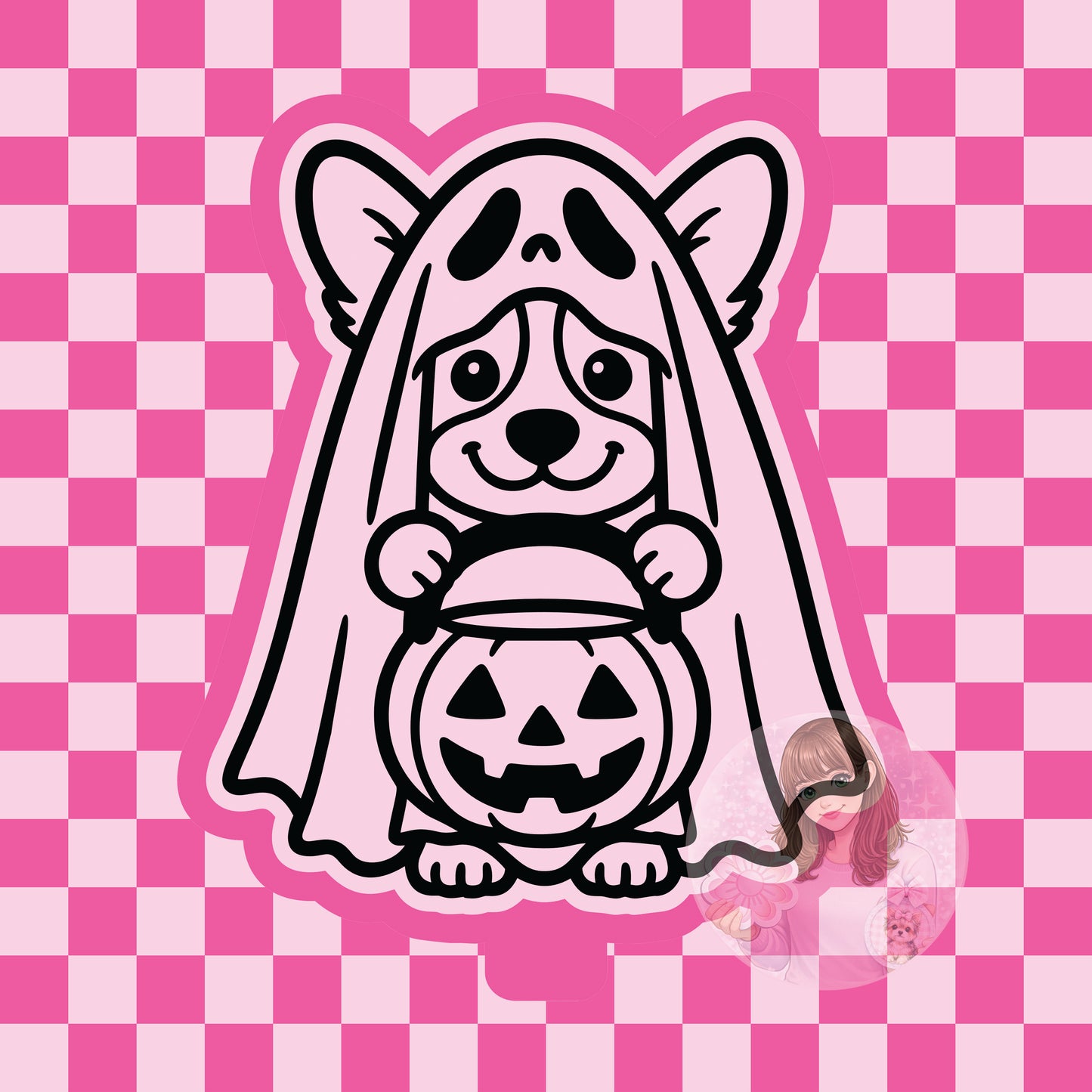 Corgi ghost silicone freshie mold