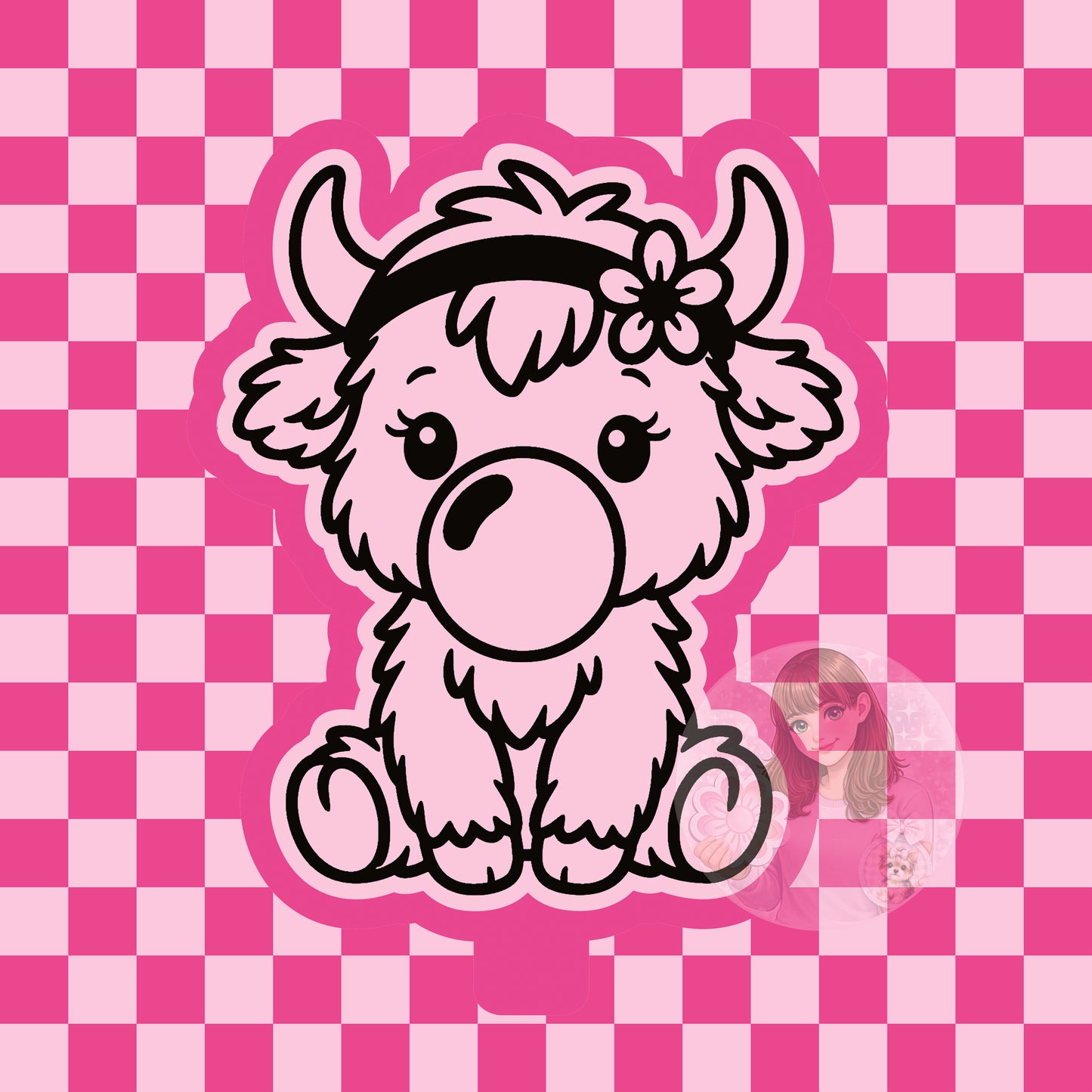 Bubblegum cow silicone freshie mold