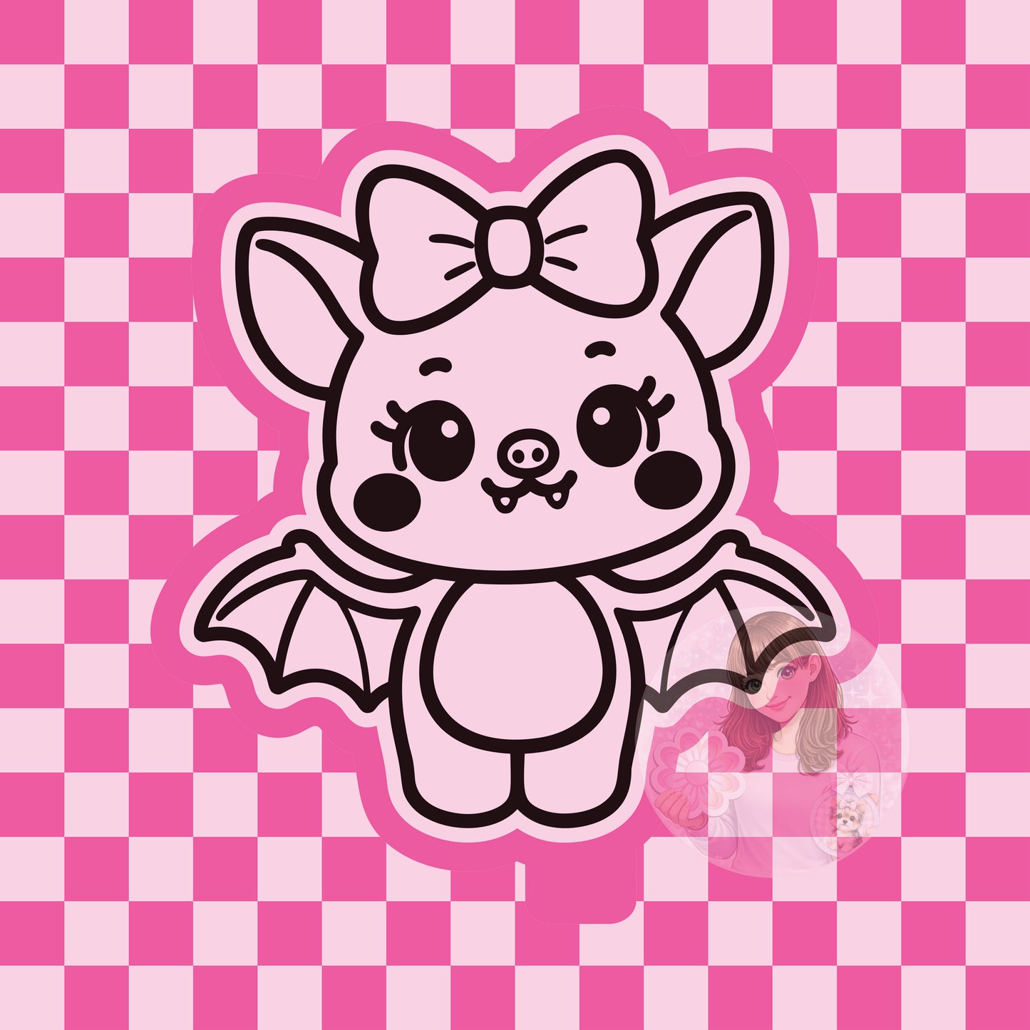 Cute bat silicone freshie mold