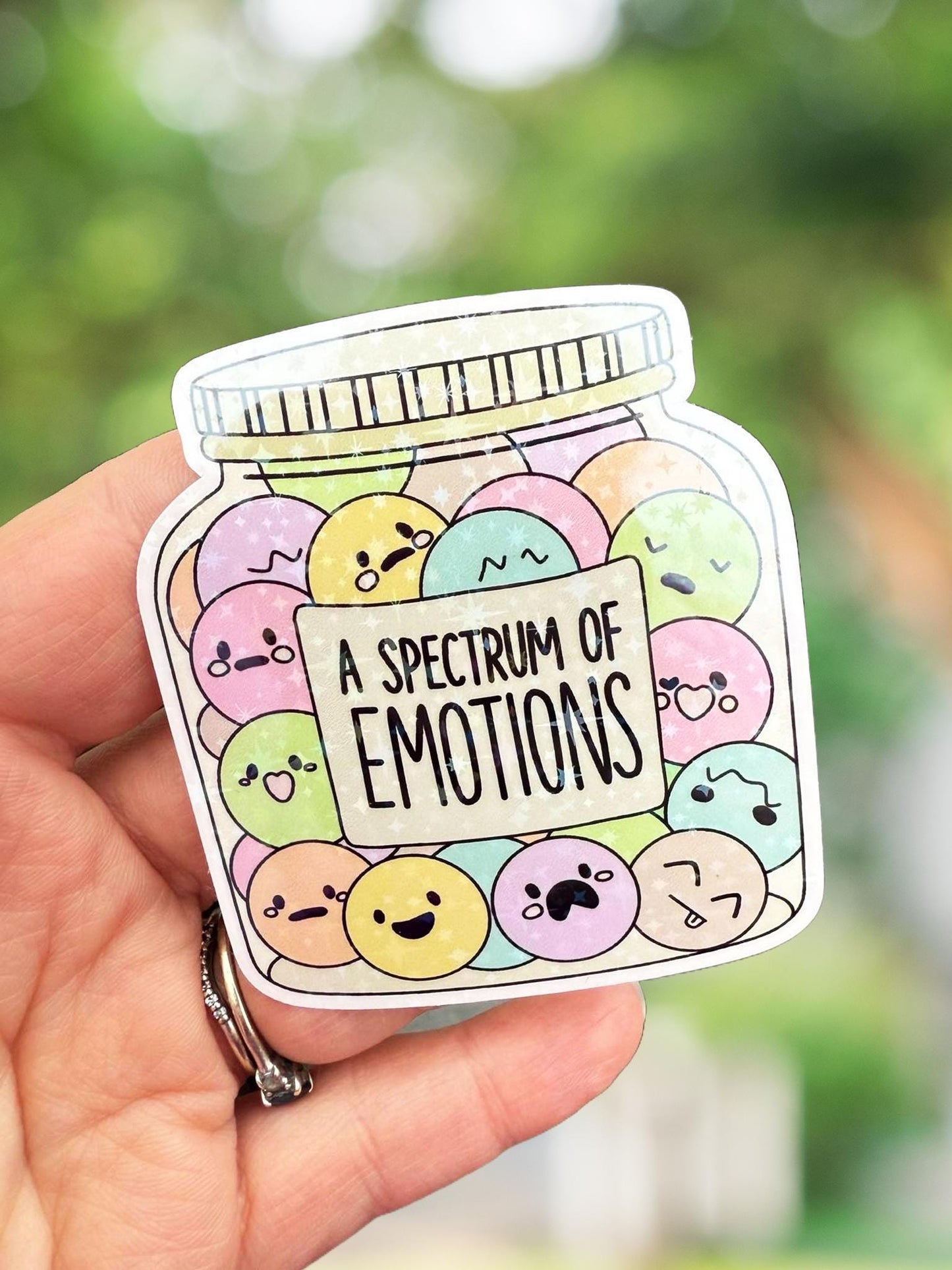 A spectrum of emotions sticker