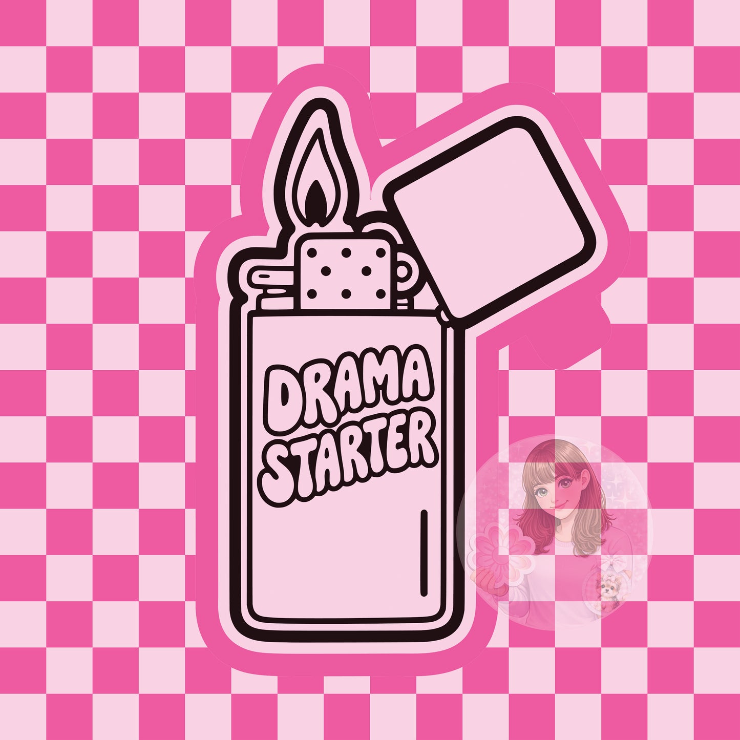 Drama starter lighter silicone freshie mold