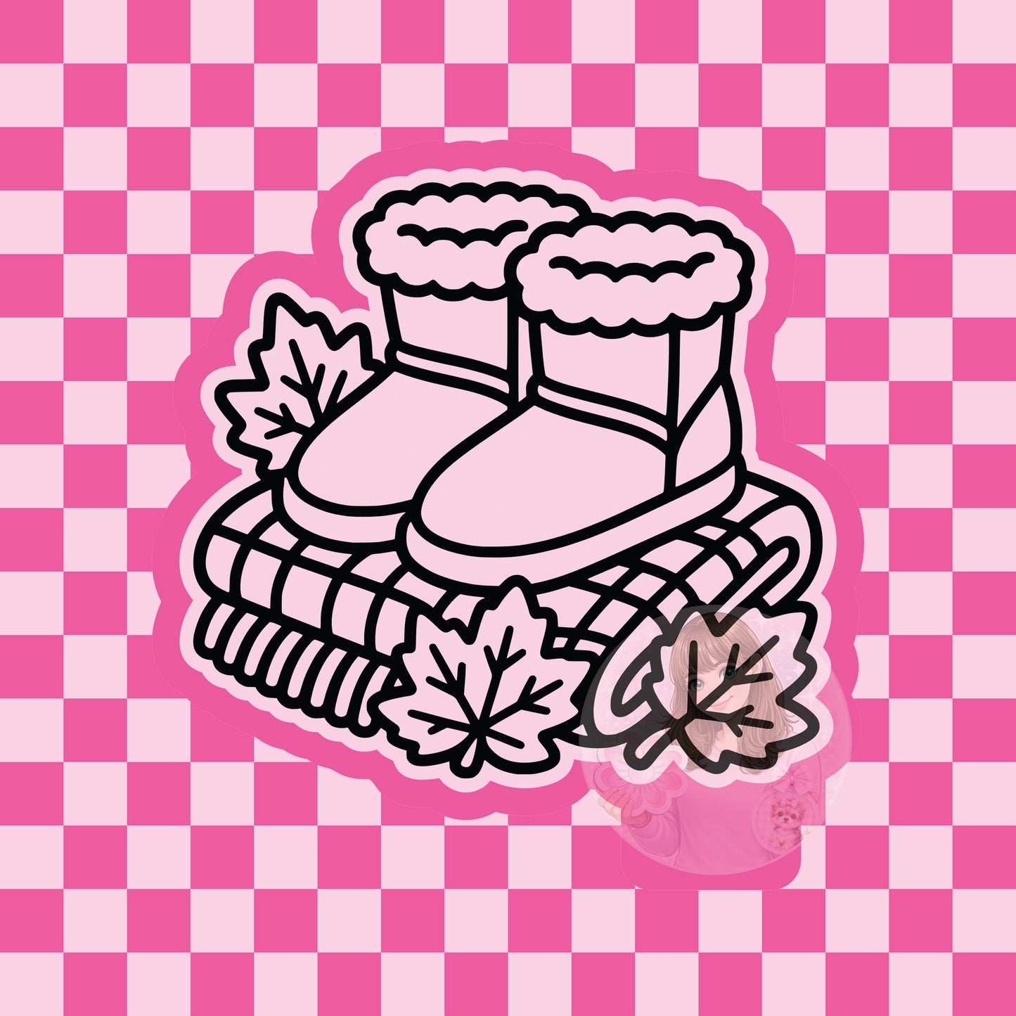 Cozy fall boots silicone freshie mold