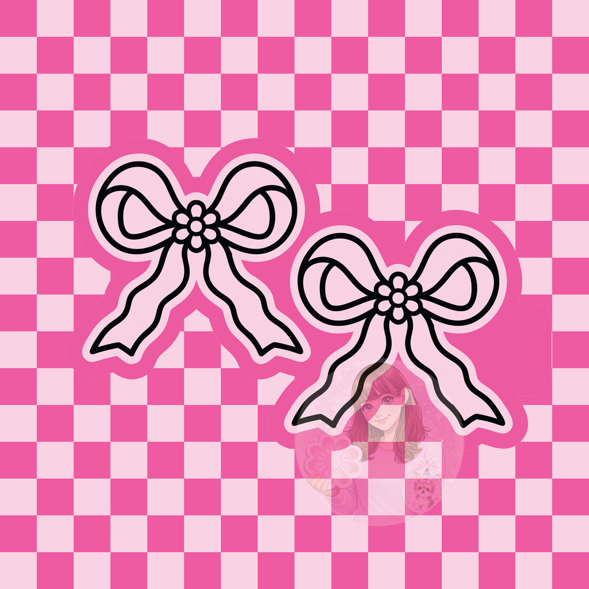 Daisy bow vent clip silicone freshie mold