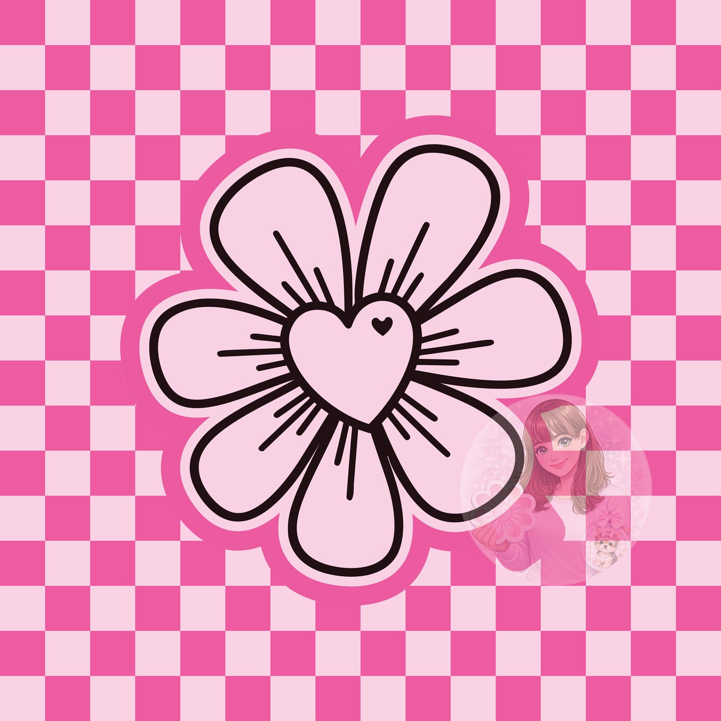 Heart flower silicone freshie mold