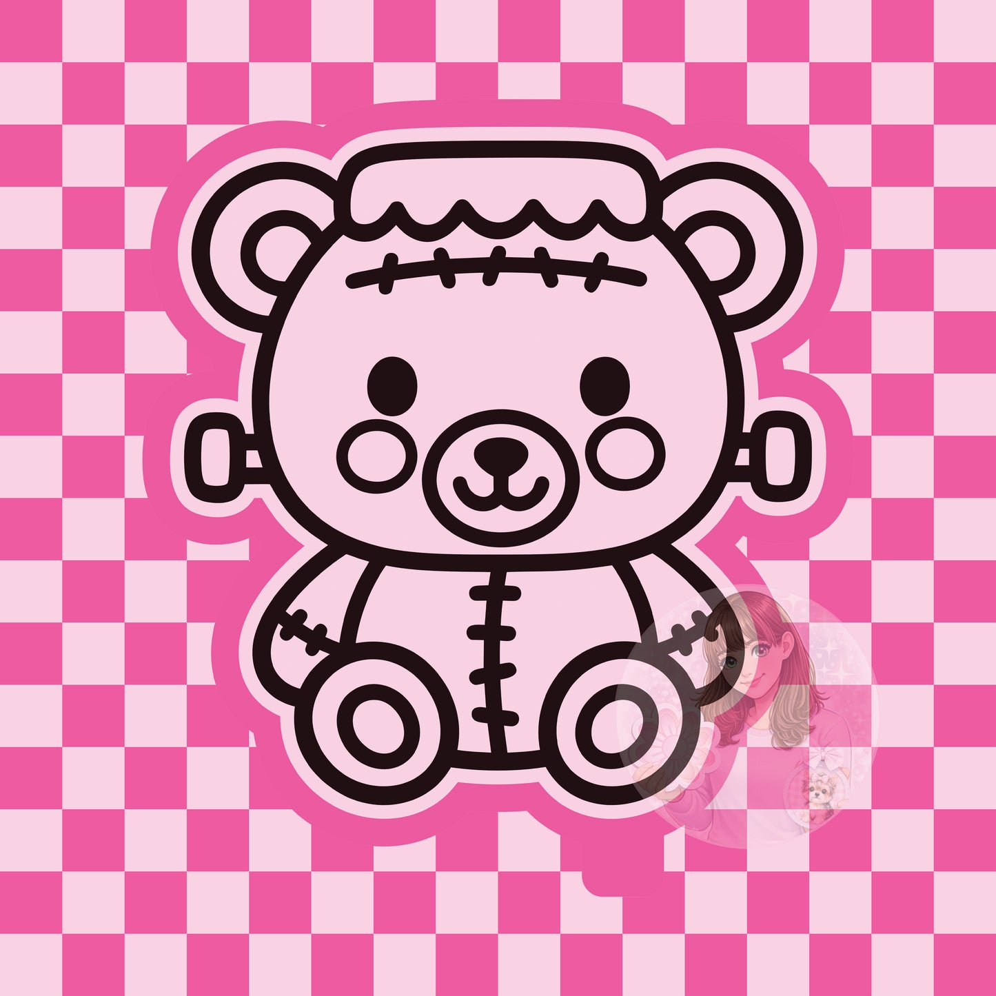 Franken teddy silicone freshie mold