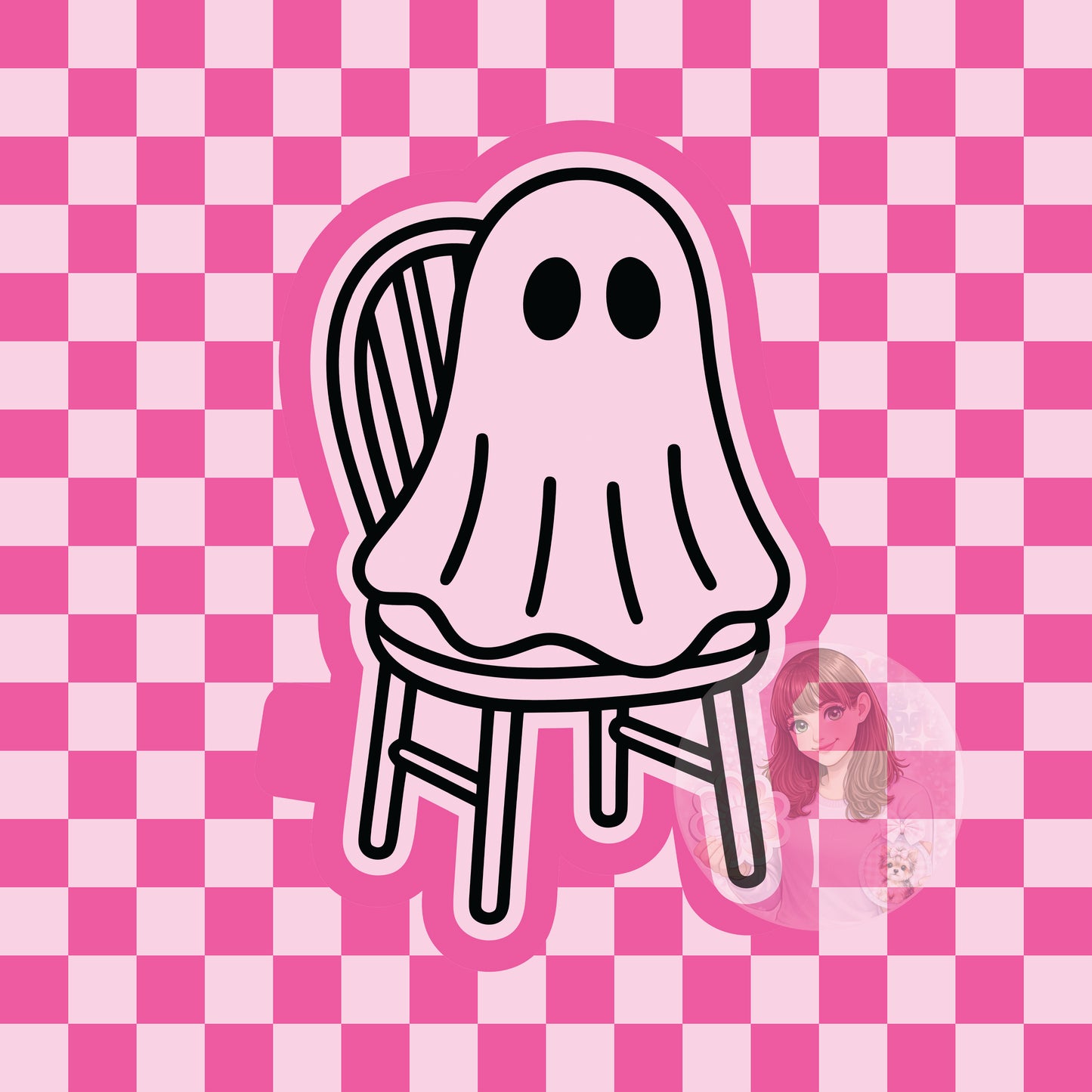 Ghost on chair silicone freshie mold