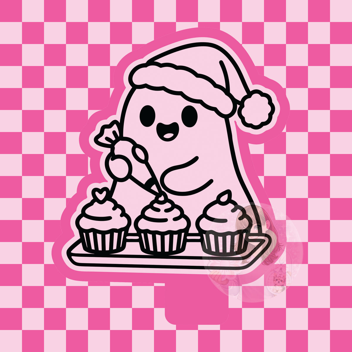 Christmas ghost decorating cupcakes silicone freshie mold