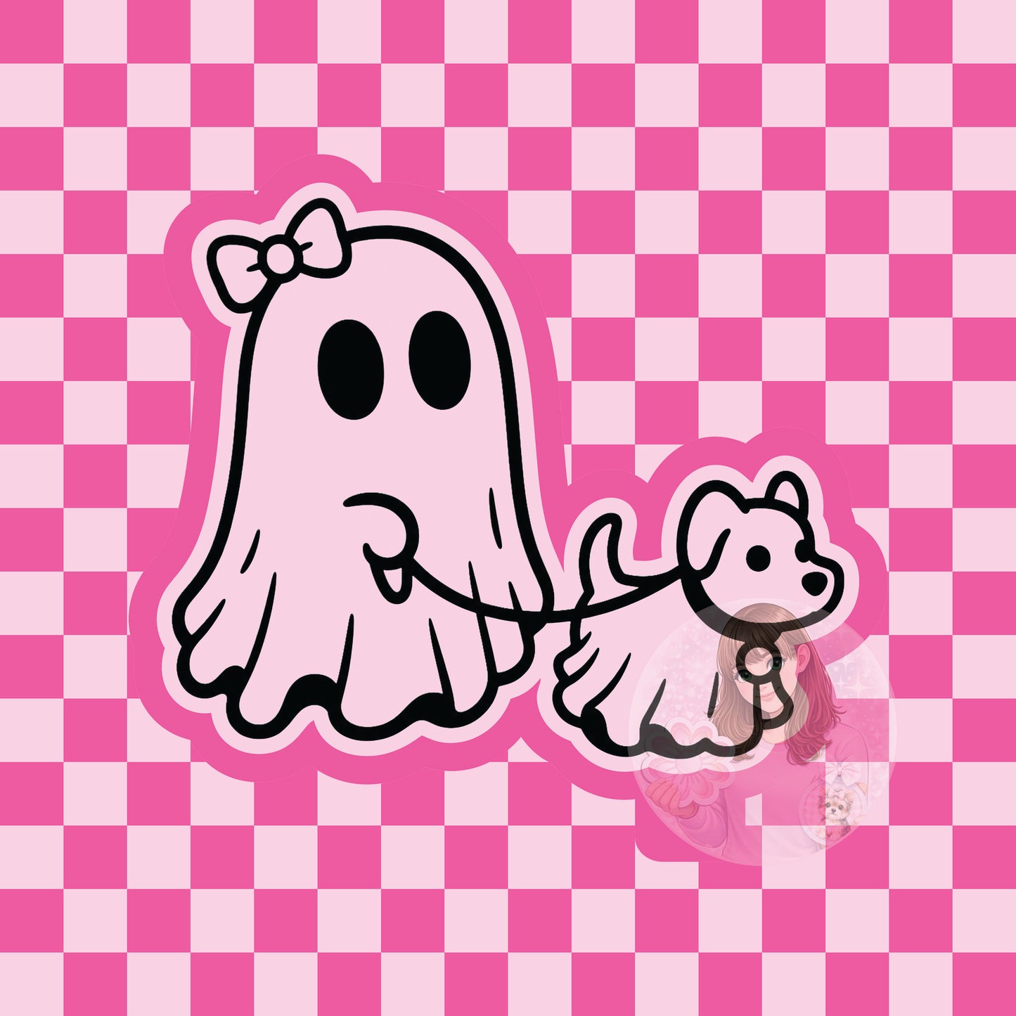 Ghost walking dog silicone freshie mold