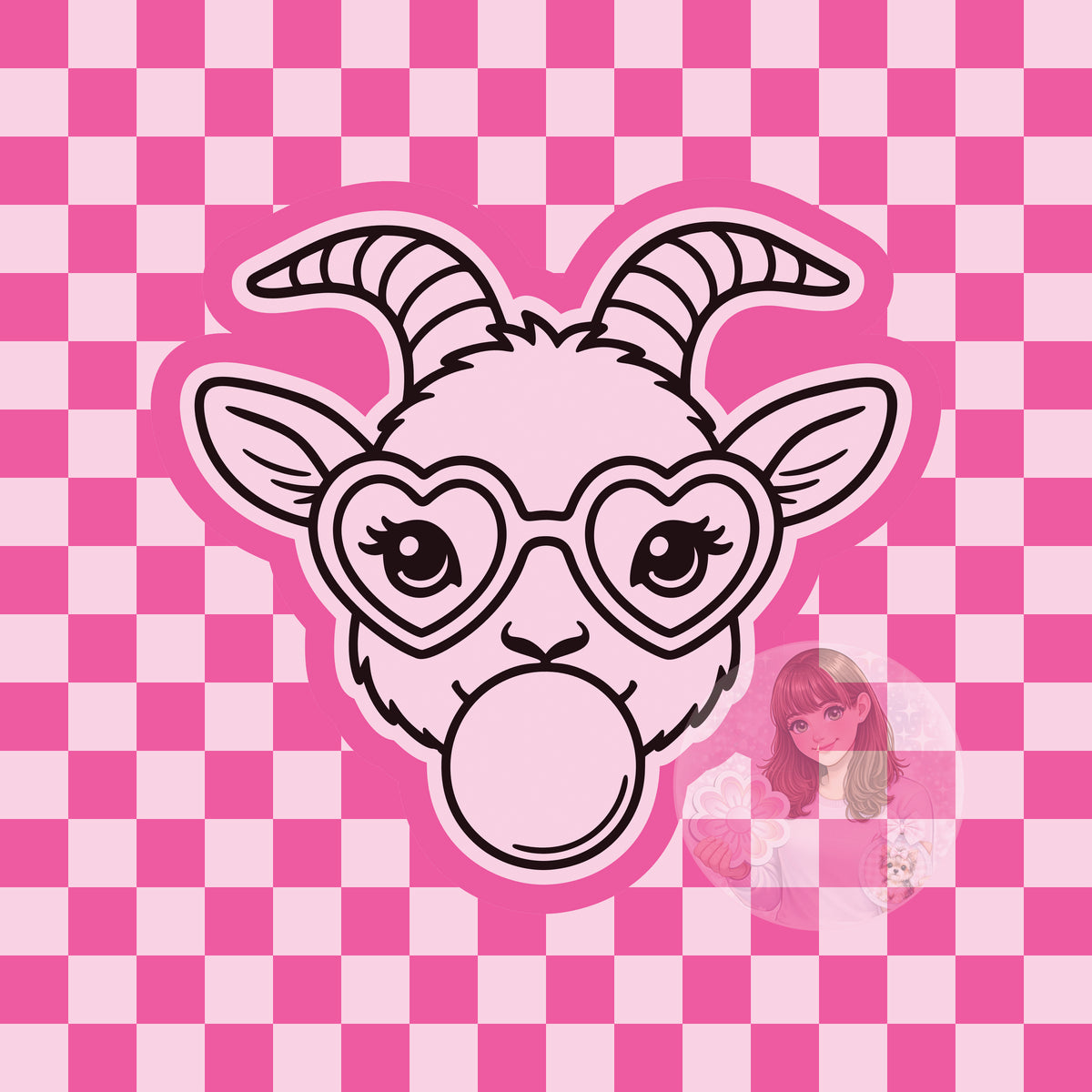 Bubblegum goat silicone freshie mold