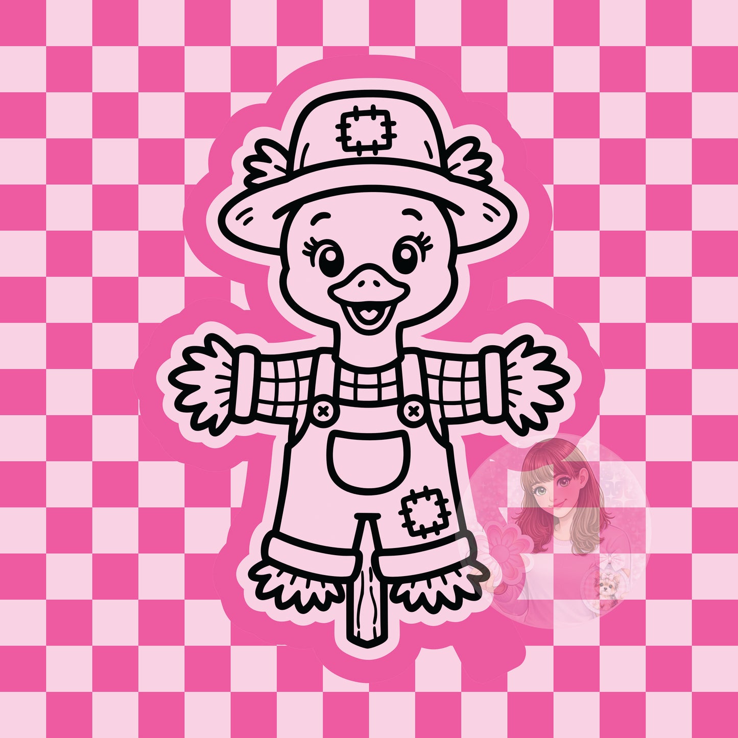 Goose scarecrow silicone freshie mold