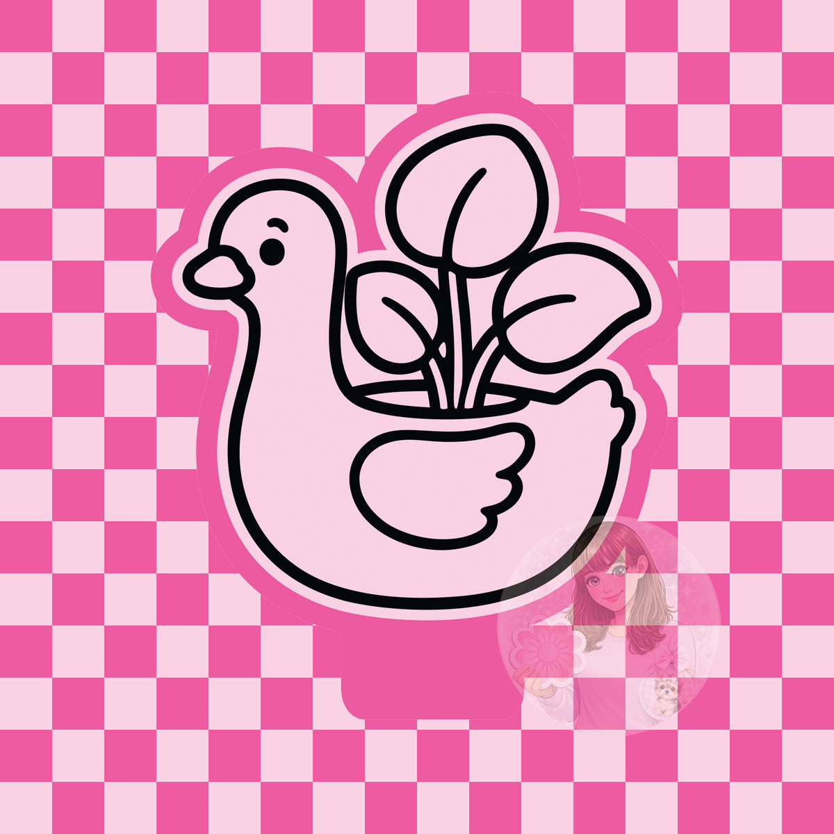 Goose planter silicone freshie mold