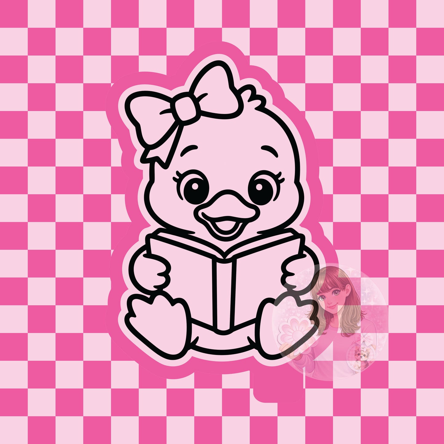 Goose reading silicone freshie mold