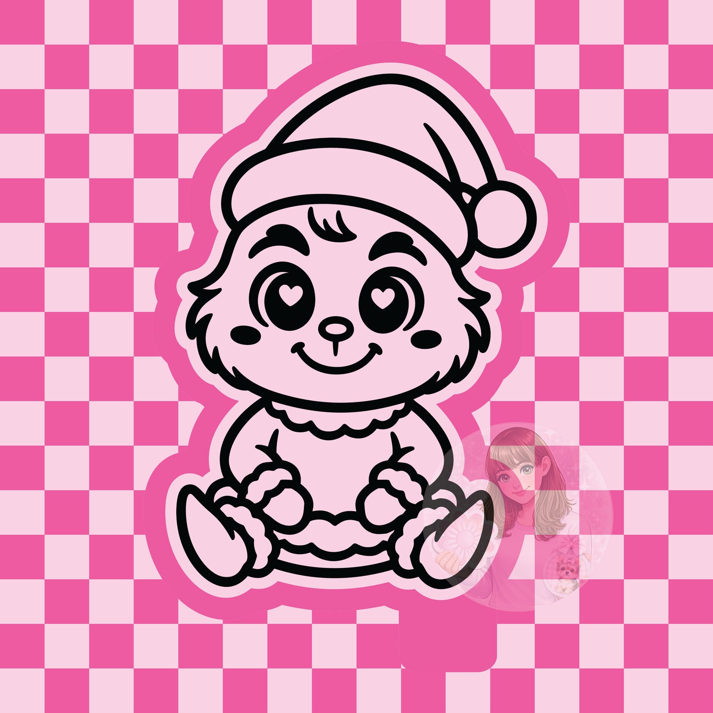 Baby grinch silicone freshie mold