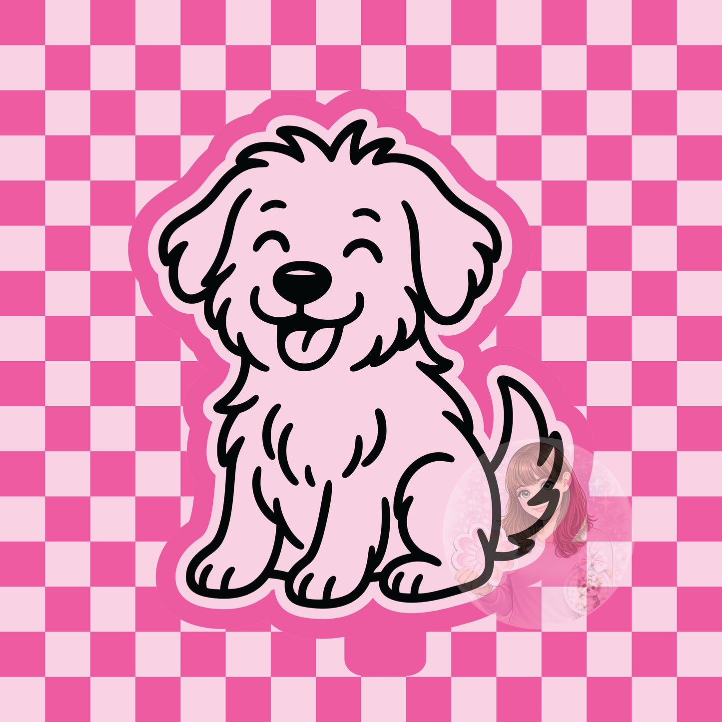 Happy dog silicone freshie mold