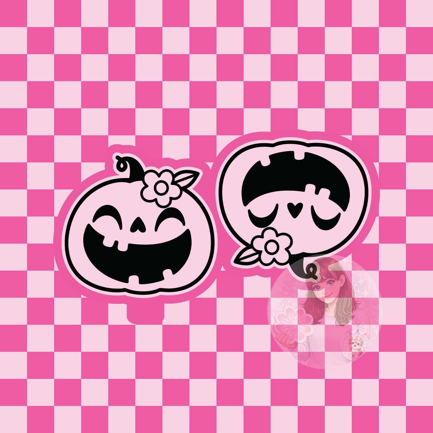 Happy pumpkin vent clip silicone freshie molds