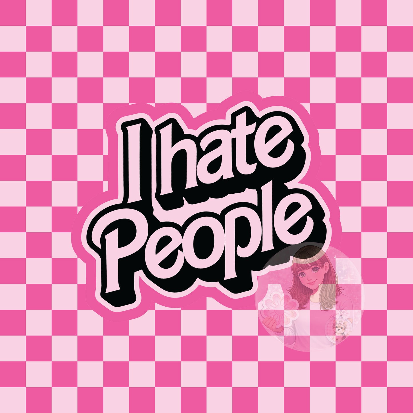 I hate people silicone freshie mold