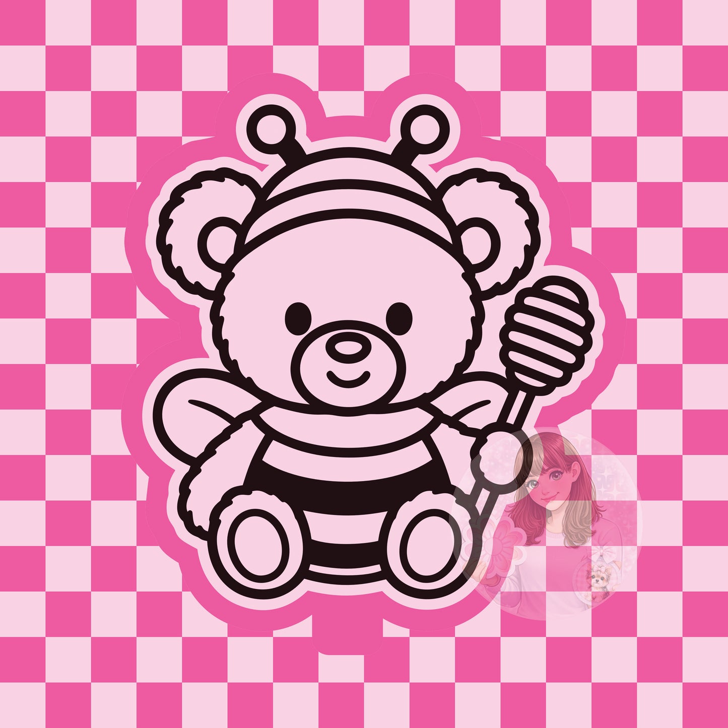 Honey bear silicone freshie mold