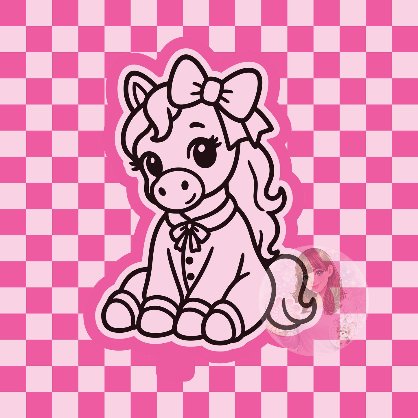 Cute horse silicone freshie mold