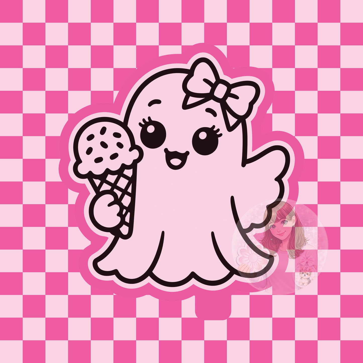 Ice cream ghost silicone freshie mold