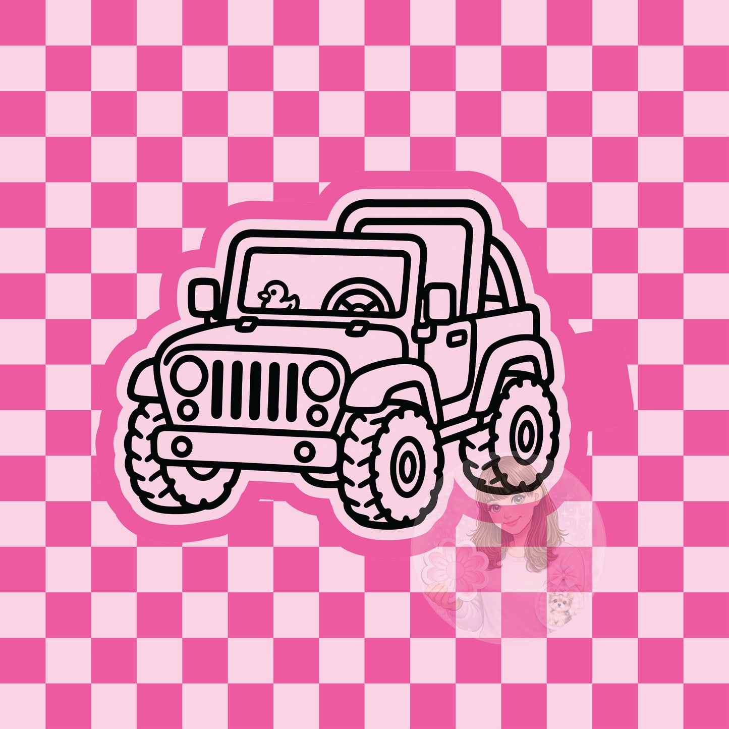 Car with duck silicone freshie mold
