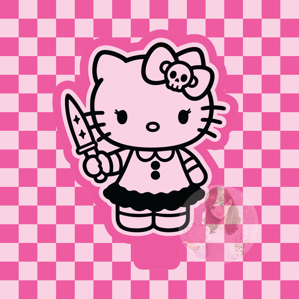 Skull bow kitty silicone freshie mold