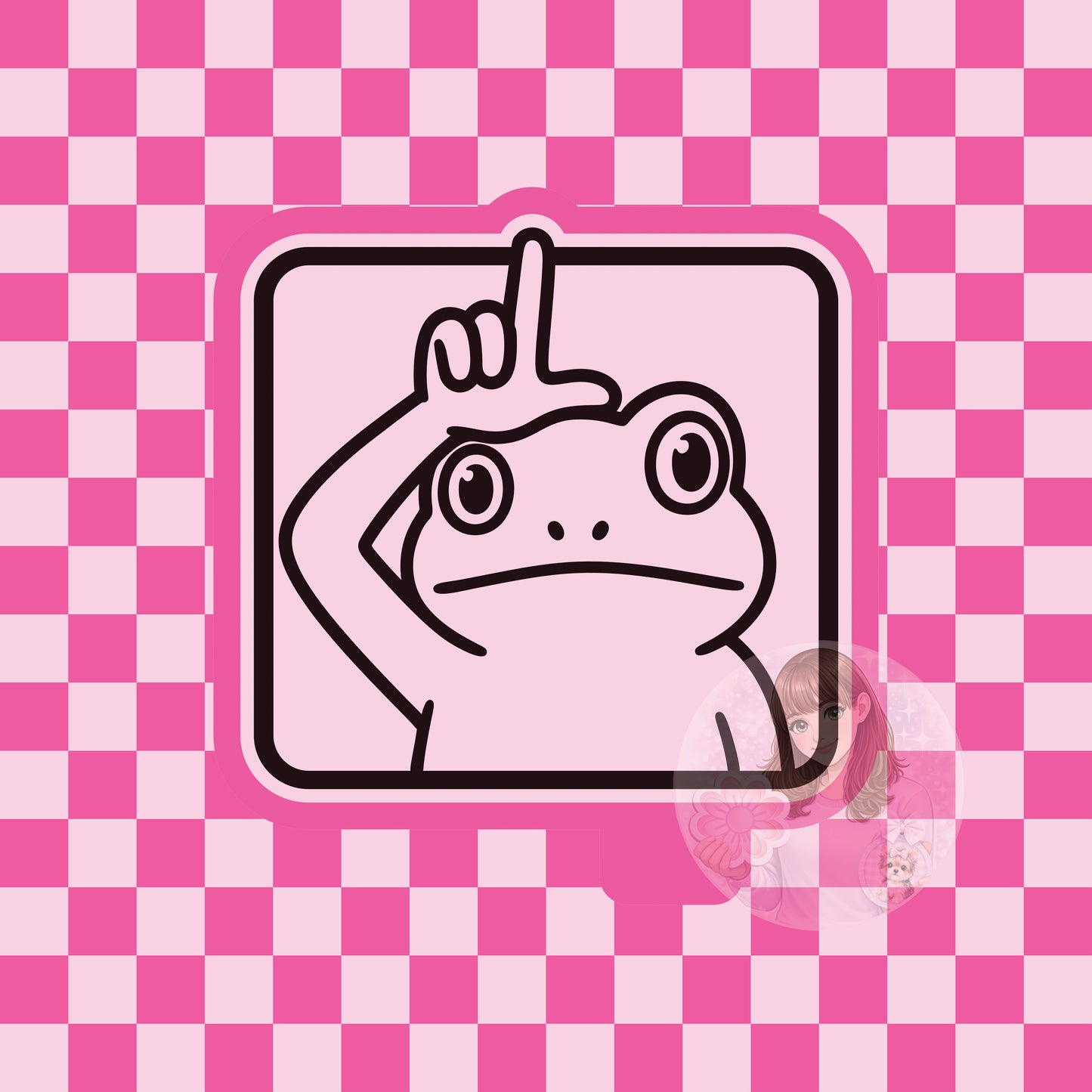 Loser frog silicone freshie mold