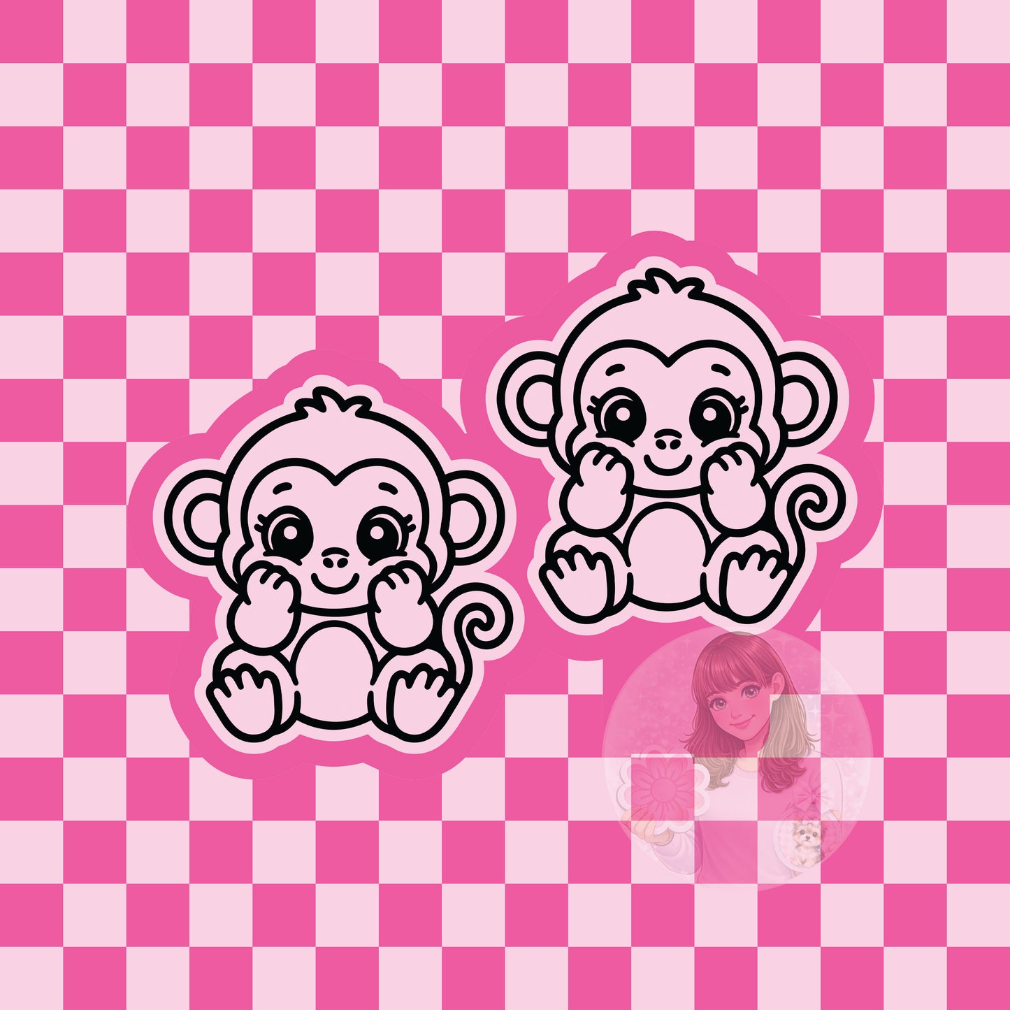 Monkey vent clips silicone freshie mold