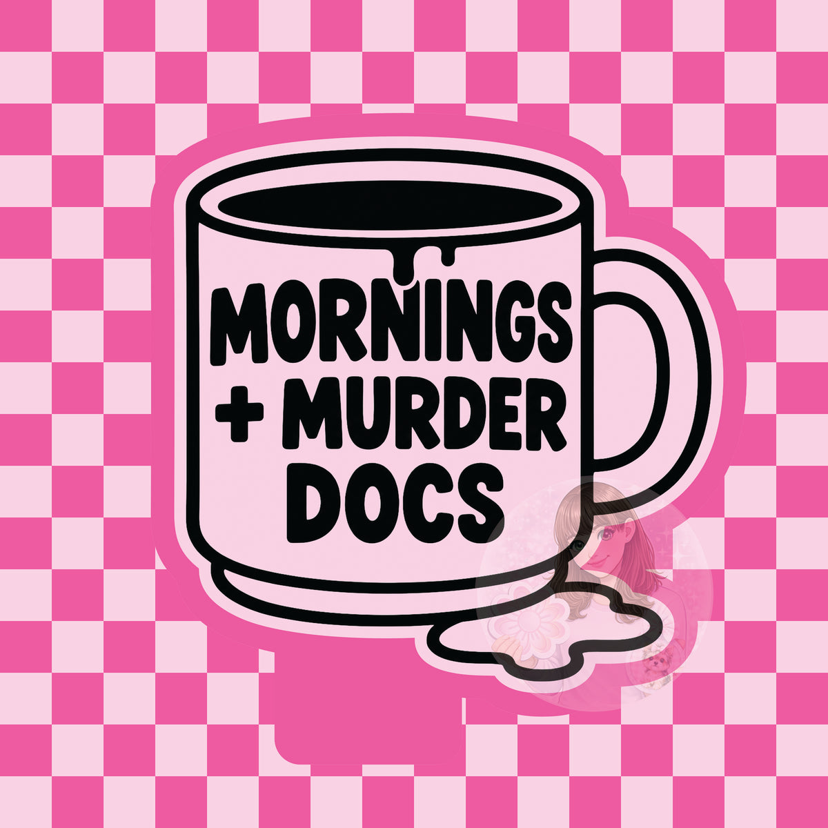 Mornings and murder docs mug silicone freshie mold