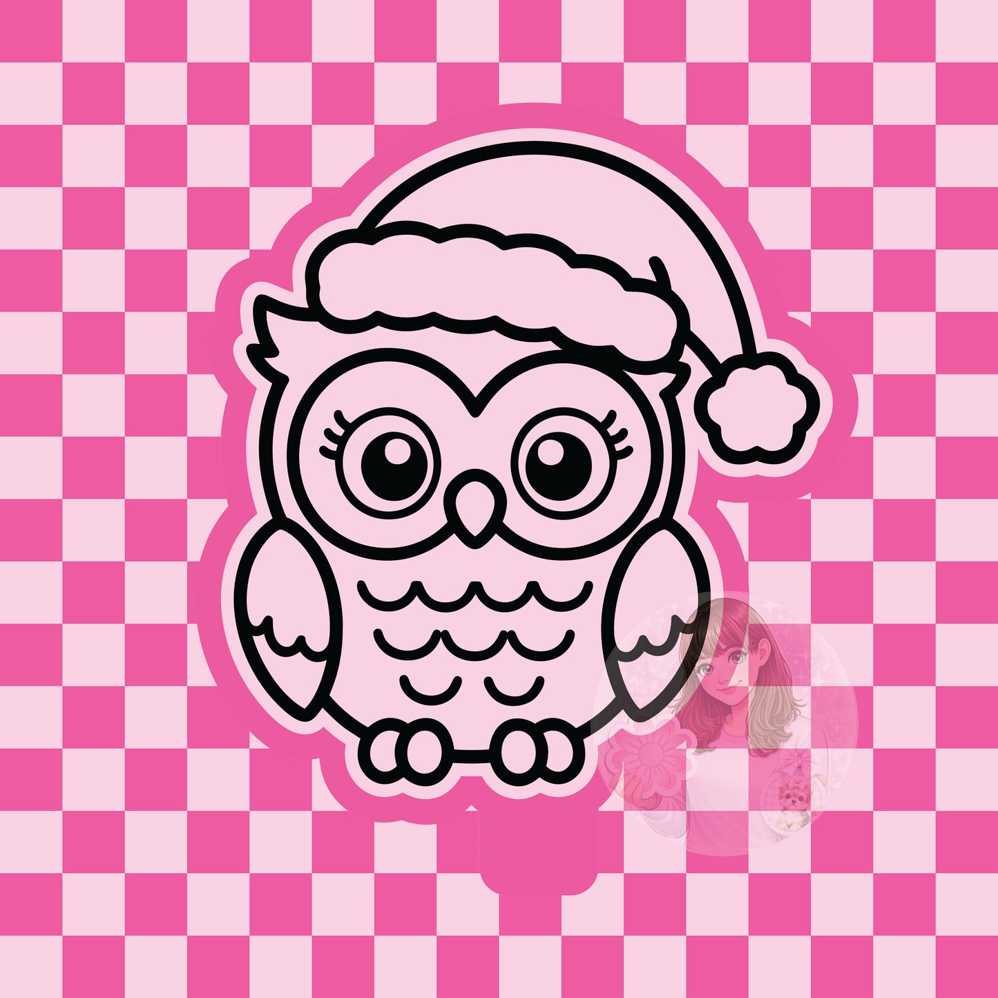 Christmas owl silicone freshie mold