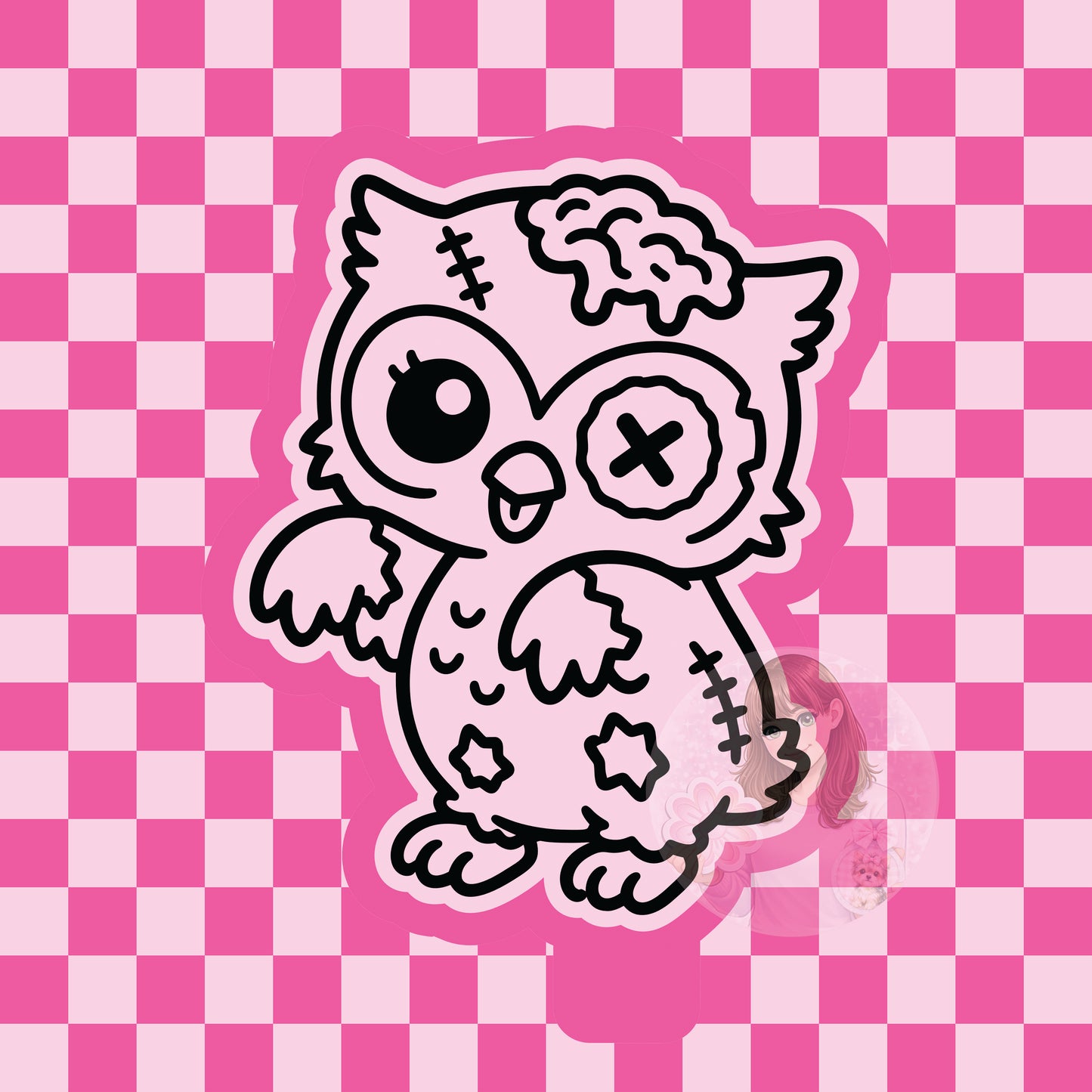 Owl zombie silicone freshie mold