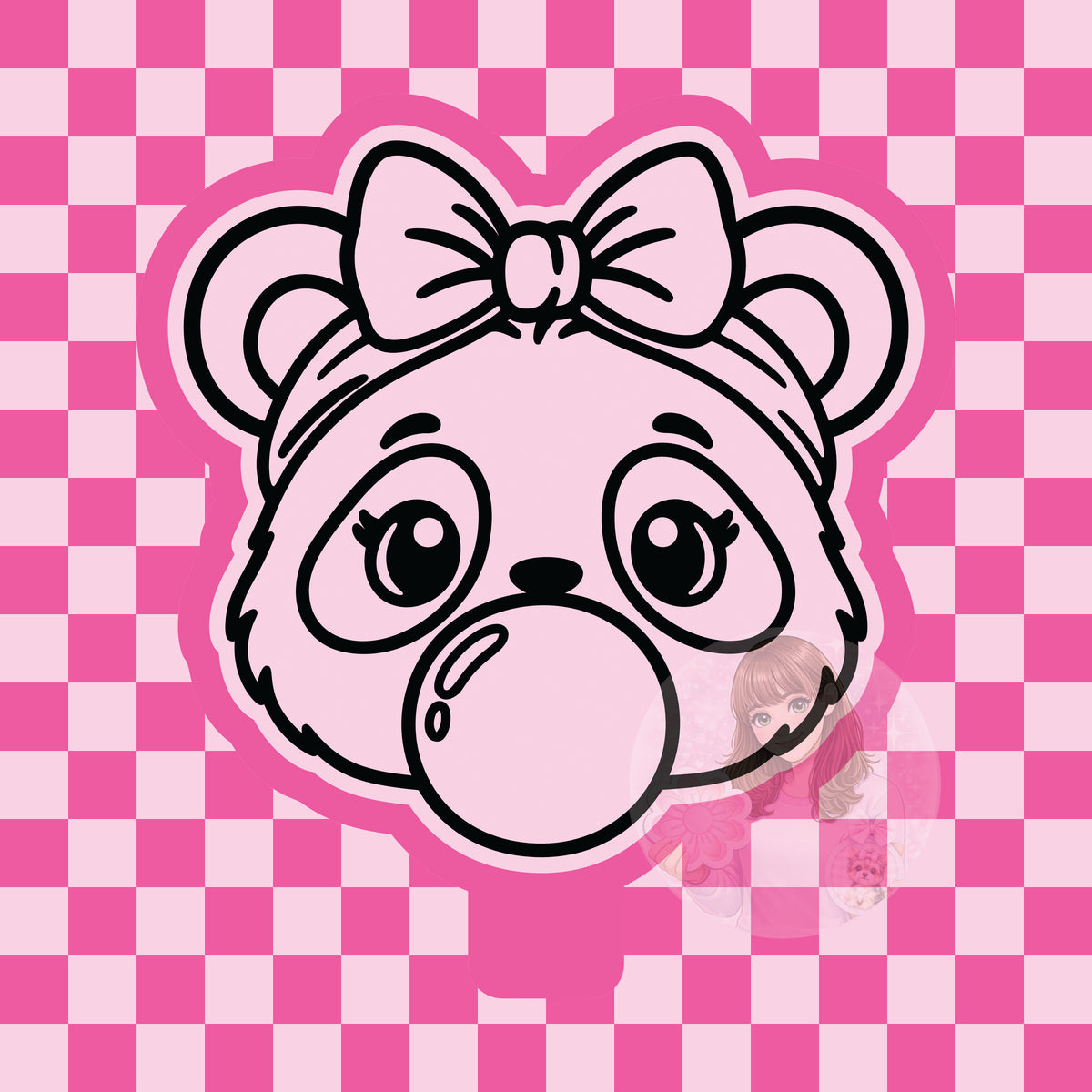 Bubblegum panda silicone mold