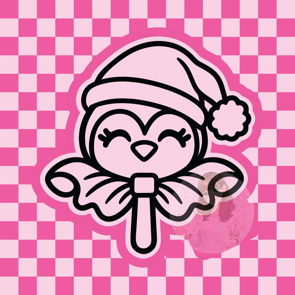 Penguin lollipop silicone freshie mold