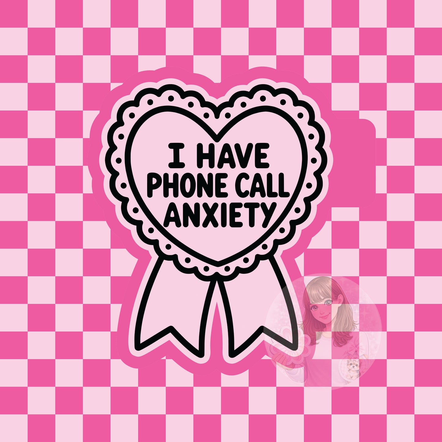 Phone call anxiety silicone freshie mold