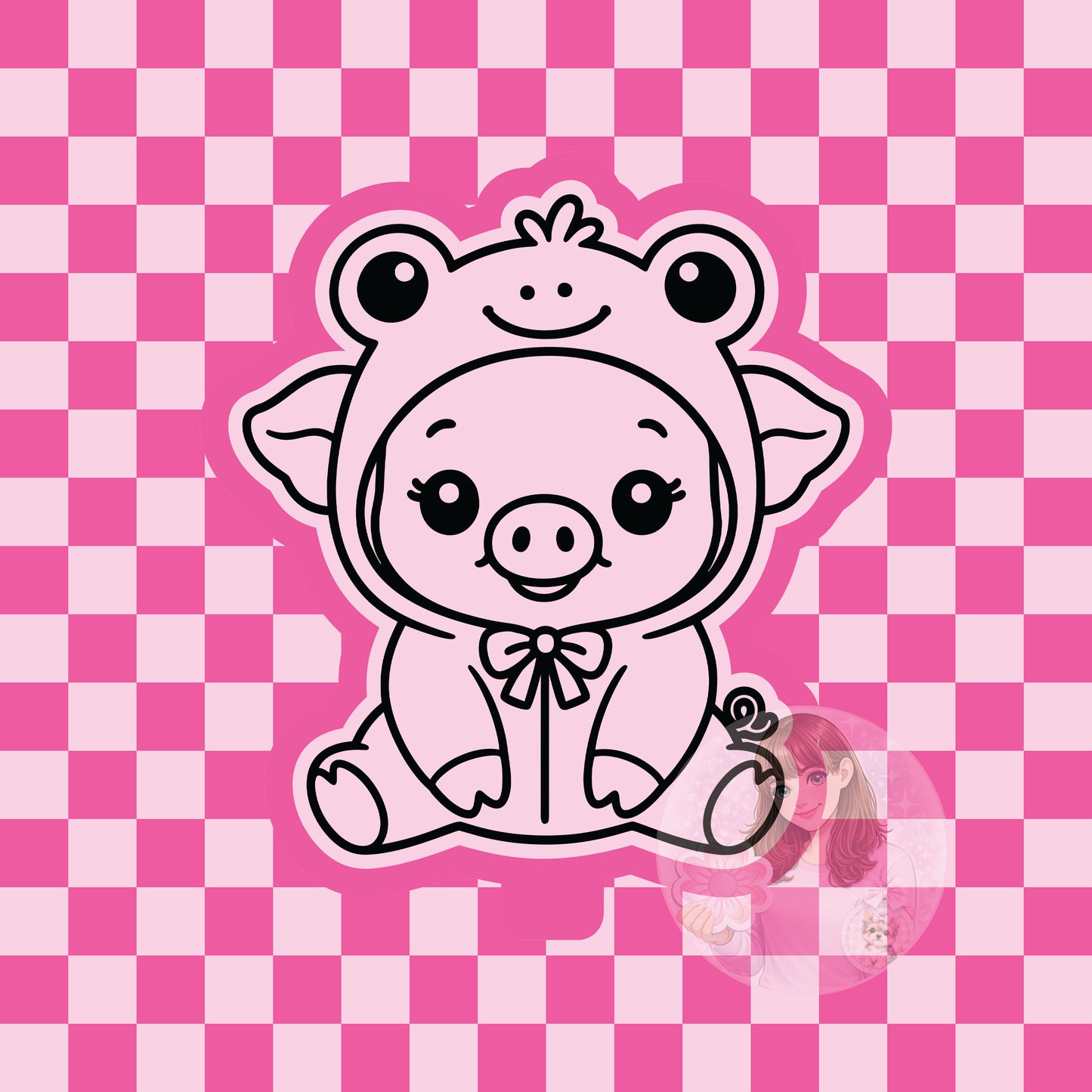 Frog pig silicone freshie mold