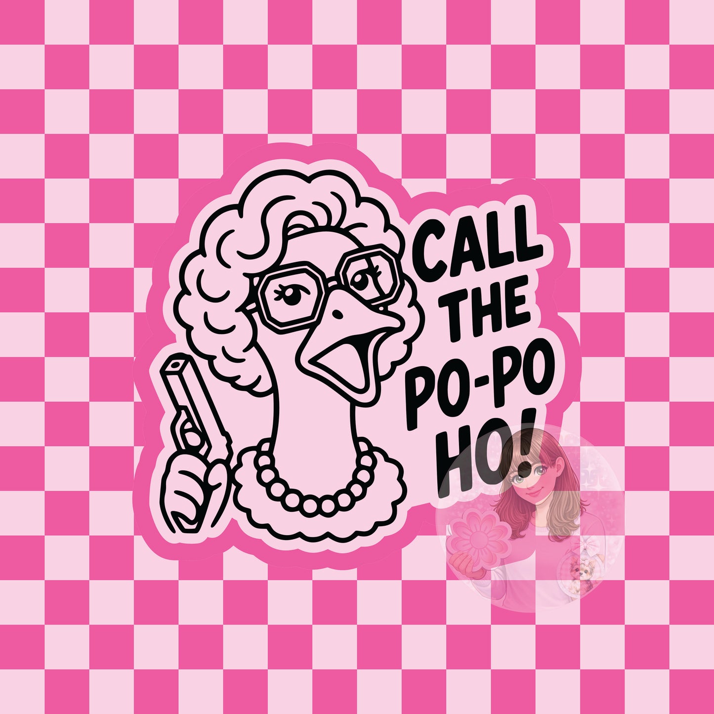 Call the po po ho goose silicone freshie mold