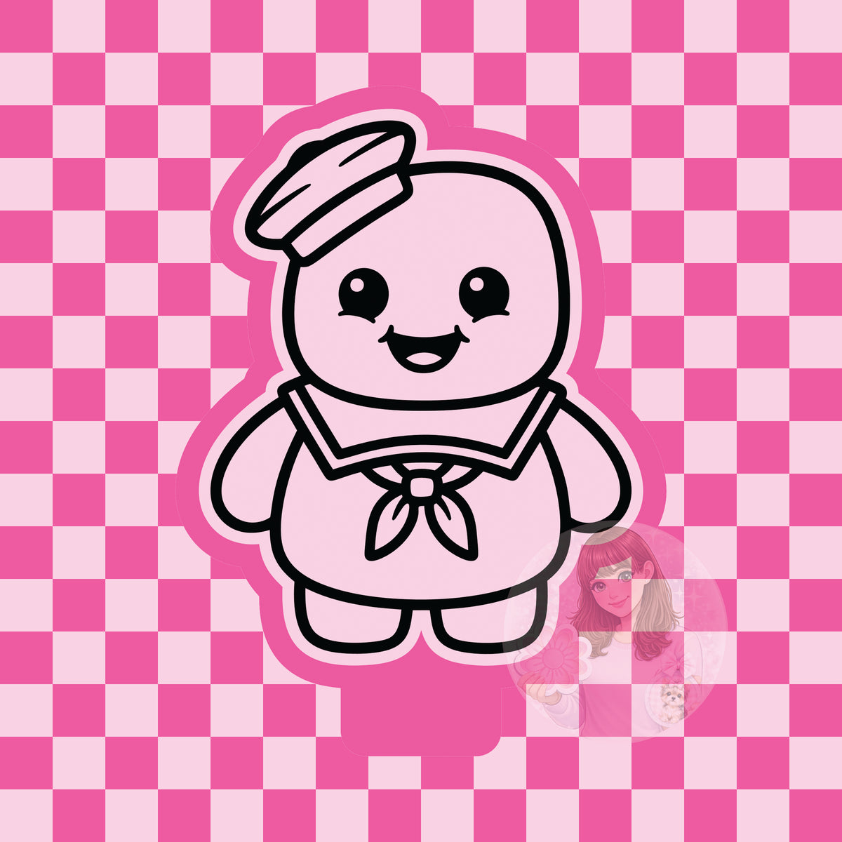 Marshmallow guy silicone freshie mold