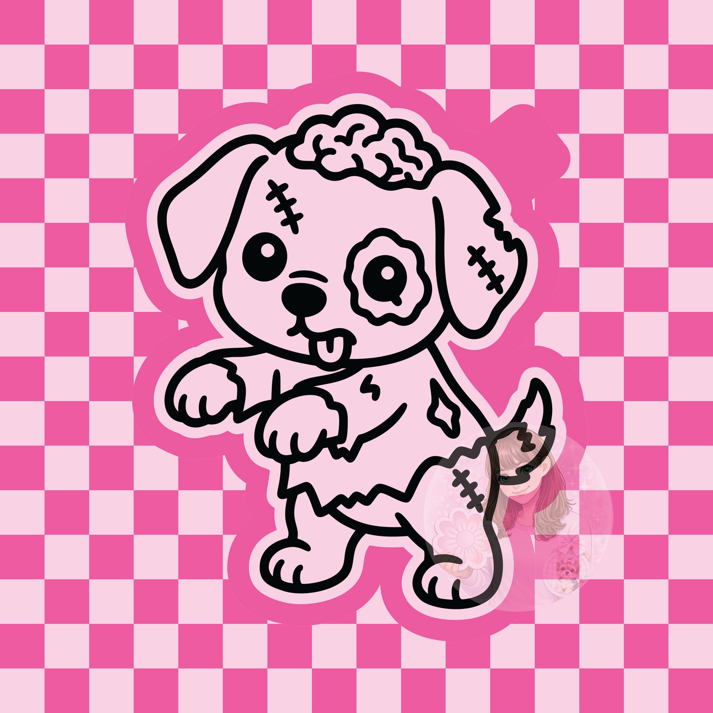Puppy zombie silicone freshie mold