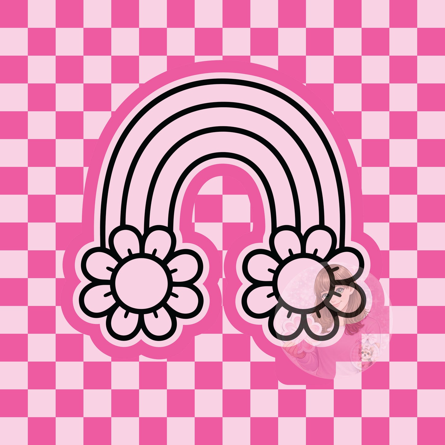 Daisy rainbow silicone freshie mold