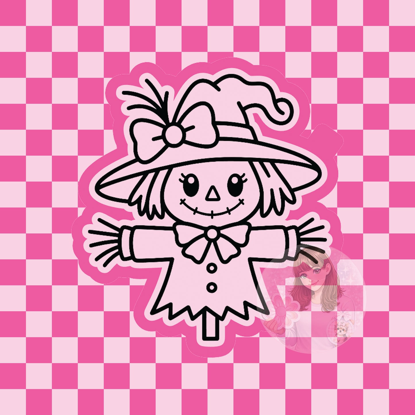 Scarecrow girl silcione freshie mold