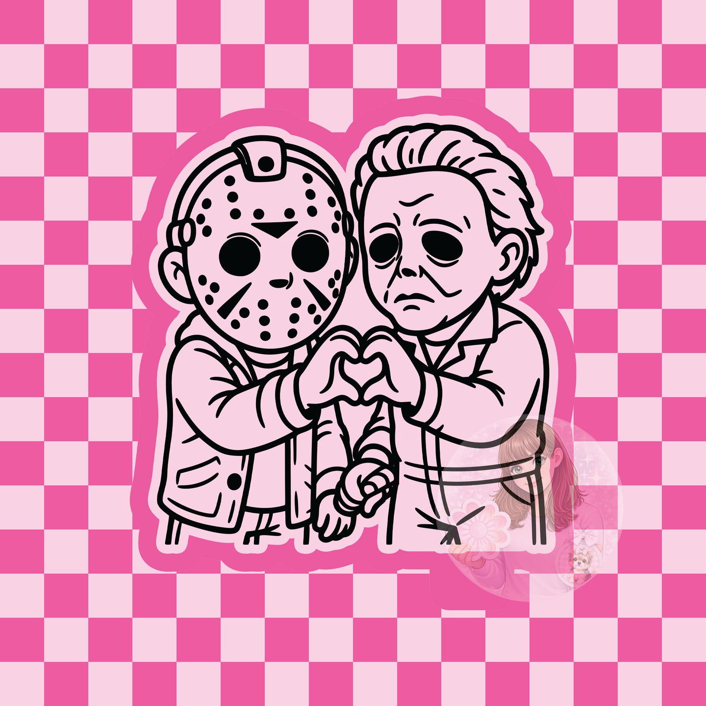 Horror love duo silicone freshie mold